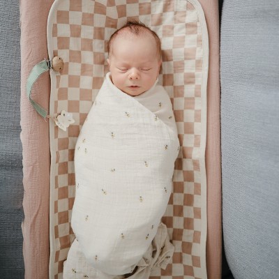 Butterfly Print Organic Cotton Muslin Swaddle Blanket