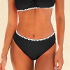 Women's Chic High-Waisted Bikini Bottoms with Contrasting Trim - Cupshe - 4 of 4