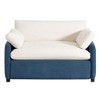 Merax Oversized Chenille Single Sofa Chair with Deep Seat and Throw Pillows - 2 of 4