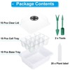 Unique Bargains Plastic Adjustable Humidity Domes Breathable Light-Transmissive Seeding Tray 7.5 x 6 x 4.5 Inch White 10 Pcs - 3 of 4