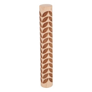 Unique Bargains Wood Clay Grain Texture Carved Fine Baking DIY Rolling Pins - 1 of 4