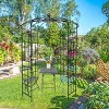 Lorna 81.3''x114.2''Arch MetalGarden Trelli, Birdcage Shape Pergola Pavilion for Wedding Ceremony, Outdoor Furniture Near Me - The Pop Home - 2 of 4