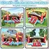 HOMDOX 13.1 x 11.1 x 8.3 FT Inflatable Bounce House for Kids 8-12 w/2 Slides Jumping Area Ball Net Target Obstacle Post In/Outdoor - 3 of 4
