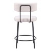Zuo Blanca Counter Stool (Set of 2) Ivory - 4 of 4