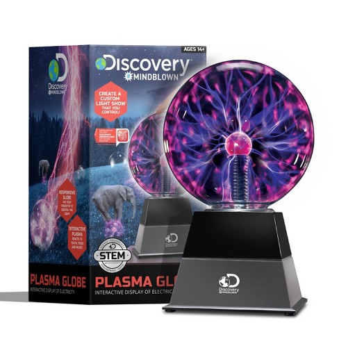Plasma Ball Light, 6 Inches, Touch and Sound Activated Lightning