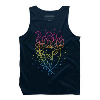 Design By CoolAnimalCo Humans Floral Pride Flag Boho Lotus By CoolAnimalCo Tank Top