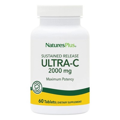 Ultra C 2000mg Time Release with Rose Hips by Nature's Plus  -  60 Sustained Release Tablet
