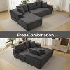 108" Cloud Sectional Couch with L-Shape Chaise, Modern Modular Sofa, No Assembly Require, Plush Corduroy, for Living Room, Bedroom - 3 of 4