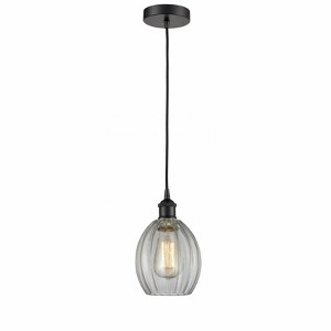 Eaton - 1 Light Cord Hung Mini Pendant In Industrial Style-10.75 Inches Tall and 5.5 Inches Wide - 1 of 1