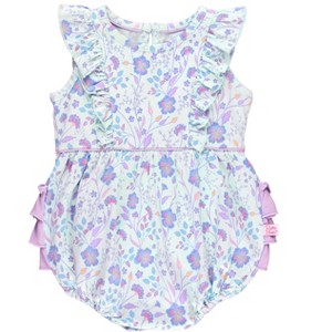 RuffleButts Baby Toddler Knit Sleeveless Waterfall Romper - 1 of 4