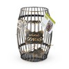 True Display Wine Kitchen, Barrel Cage Holder Collector Decorative Vino Cork Storage Box Container Gift, Set of 1, Brown - 4 of 4