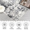 COZONY Modern Abstract Area Rug with Non-Slip Backing, Stain Resistant Low Pile Carpet for Bedroom and Home Office - 2 of 4