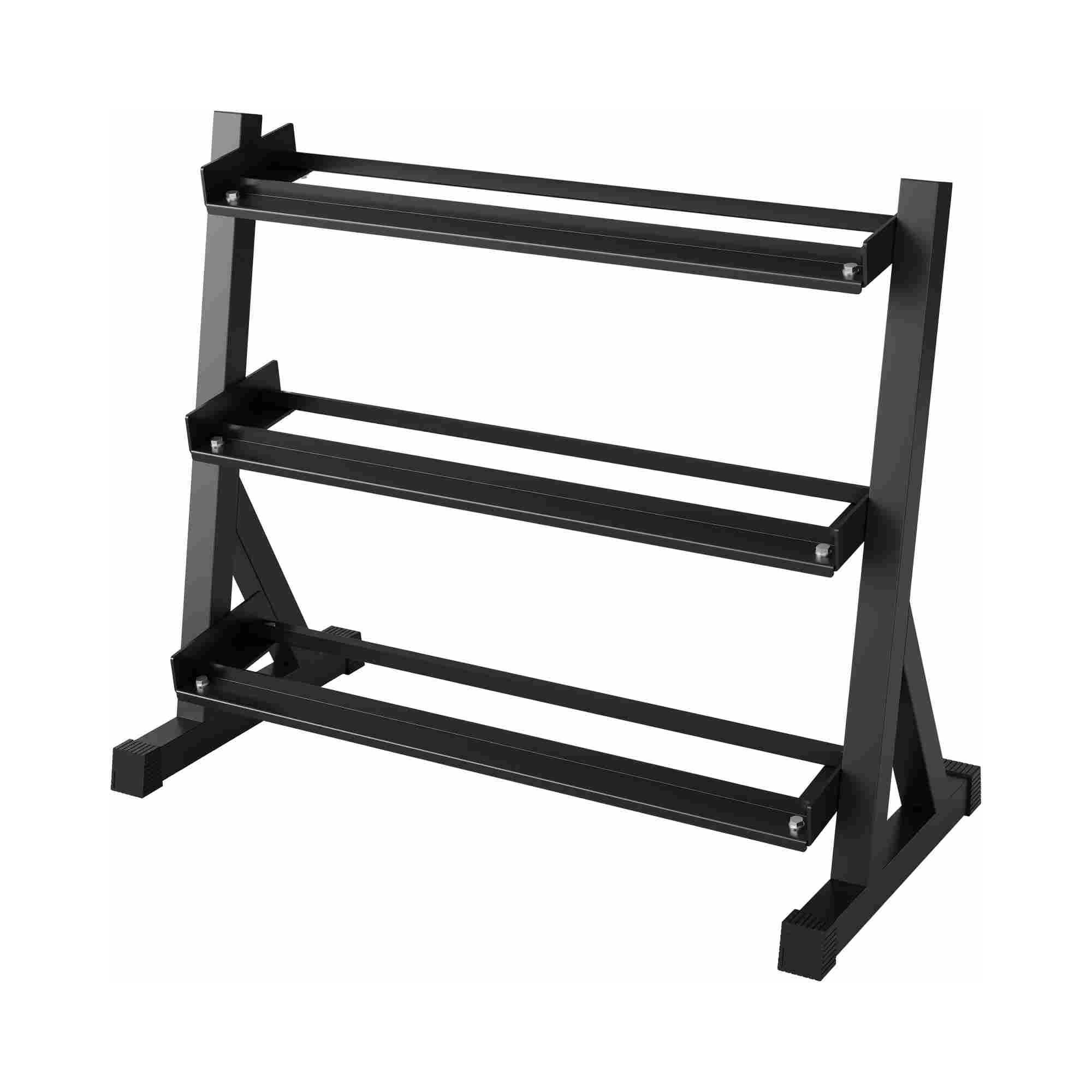 COZONY Dumbbell Rack Stand Only, Heavy-Duty Steel Weight Rack, Rubber Guards & Non-Slip Base