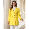 INSPIRE CHIC Women's Notched Lapel Single Breasted Outwear Fall coat - 3 of 4