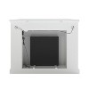 Redden Corner-Convertible Electric Fireplace - FE9393 - White - SEI - 4 of 4