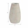Decorative Ribbed Flower Vase for Living Room Decor - Minimalist Stylish Home Accent for Bedroom, Office, or Tabletop Decor - 4 of 4
