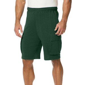 KingSize Men's Big & Tall French Terry Cargo Shorts - 1 of 4