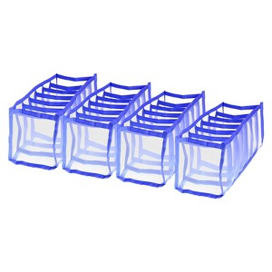 Unique Bargains Foldable Drawer Organizers Storage Bins for Storing Socks Underpants Ties 4 Pcs - 1 of 3