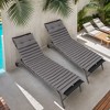 Gulche 2PCS Set Outdoor Lounge Chair Cushion Replacement Patio Funiture Seat Cushion Chaise Lounge Cushion-GREY - 3 of 4