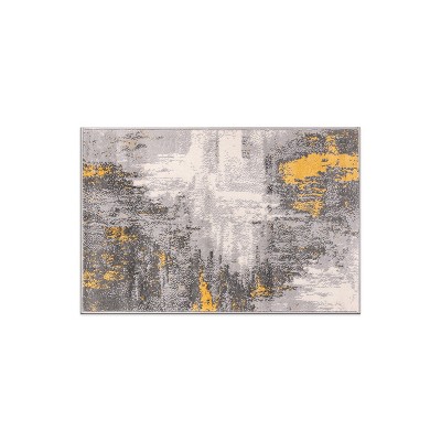 World Rug Gallery Bari Contemporary Abstract Art Area Rug