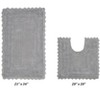 Lilly Crochet Collection 100% Cotton Reversible 2 Piece Bath Rug Set - Better Trends - 2 of 4