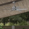 Hunter 52" Kennicott Ceiling Fan Matte Silver Finish - Damp Rated, 6 Blades, Wall Control, SureSpeed Guarantee for Outdoor Use - 2 of 3