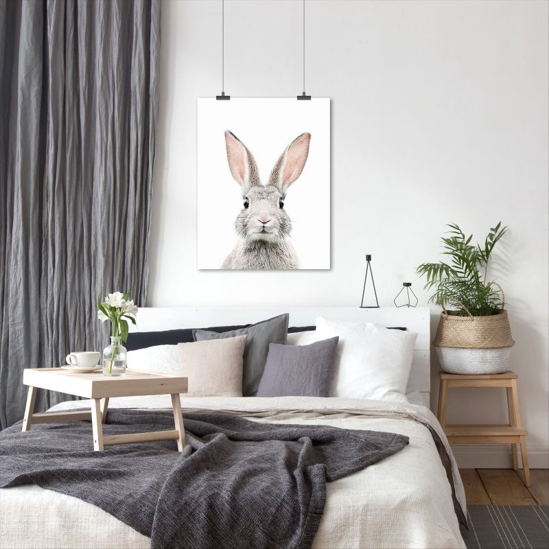 Americanflat Animal Bunny Face By Sisi And Seb Poster Art Print, 6 of 9