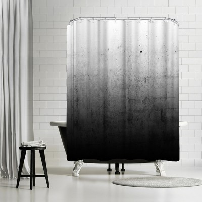 Americanflat Black Ombre by Emanuela Carratoni 71" x 74" Shower Curtain