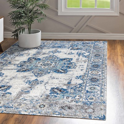 Modern Persian Boho Vintage Medallion Area Rug  - JONATHAN Y