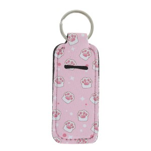 Unique Bargains Footprint Pattern Lipstick and Perfume Cover Handbag Charm 1 Pc - 1 of 4