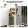 Mooxvmoo 30-Gallon Rattan Deck Box. Lockable, Waterproof&Uv-Resistant Outdoor Storage For Patio Furniture, Garden Tools, Cushions & More - 3 of 4
