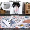 Area Rugs for Living Room - Machine Washable Vintage Carpet, Non-Slip Low Pile Throw Rugs, Rubber Backing, for Bedroom, Dining Room, Kitchen - 4 of 4