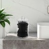 Unique Bargains Lid-round Cup Acrylic Cotton Swab Jar for Bathroom Clear 1 Pc - 2 of 4