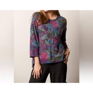 Women's Super Soft Fleece Boxy Crew Pullover - habitat - 1 of 3