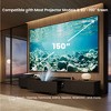 POVISON 102.36''Modern Electric TV Stand with Ultra-short Throw Projector Cabinet, Premium Wooden Material, Automatic Telescopic Platform - 3 of 4