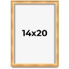 PosterPalooza | Minimalist Shadow Box Brown Picture Frame - UV Acrylic, Backing, Hanging Hardware - 2 of 4