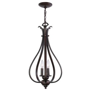 Vaxcel Monrovia 3 - Light Pendant in  Royal Bronze - 1 of 4