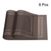 Unique Bargains Heat Resistant Washable Woven PVC Placemat 8 Pcs - 3 of 4