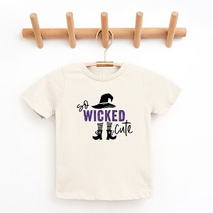 The Juniper Shop So Wicked Cute Glitter Toddler Short Sleeve Tee - 1 of 3