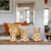 Sagebrook Home Set of 3 Polyresin Yoga Elephant Figurines - Contemporary Table Decor For Home, Office, Yoga Studio, Spa - 2 of 4