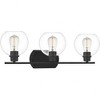 Quoizel Lighting Pruitt 3 - Light Vanity in  Matte Black - 3 of 4