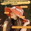 Tirrinia Women's Wide Brim Bucket Hat with Floral Scarf & Neck Flap - Foldable, Lightweight & UV Protection Sun Hats for Beach, Garden Party - 4 of 4