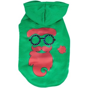 Pet Life LED Cool-Santa-Shades Hooded Dog Costume Sweater with Included Batteries - 1 of 4