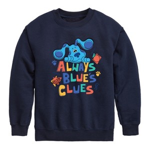 Boys' - Blue's Clues & You! - Always Blue's Clues Graphic Long Sleeve Fleece Sweatshirt - 1 of 4
