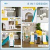 Resenkos Baby Indoor Slide, 8 in 1 Toddler Slide and Swing Set with 2 Slides, Baby Slide for Ages 1-3, Yellow - 3 of 4