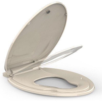 Toilet Seat Round,/Elongated Toilet Lid Soft-Slow Close, Heavy Duty Toilet Seat, Easy to Install, Universal Fit