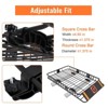 Euker 64 x 39 Inch Heavy Duty Universal Roof Rack - 200Lbs Capacity Rooftop Cargo Carrier Basket with Extension for Cars & SUVs - 4 of 4