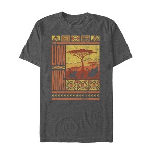 Men's Lion King Savannah Landscape Logo T-Shirt - 1 of 4