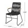Set of 2 Modern Moonstone Chair for outside living room-Christopher Knight Home - 3 of 4