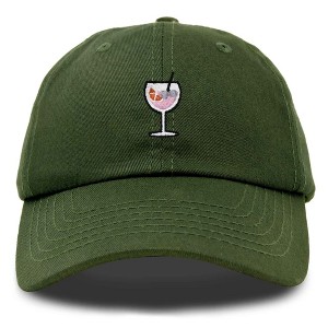 Dalix Spritz Cocktail Embroidered Cap Cotton Baseball Cute Cool Dad Hat Womens - 1 of 4